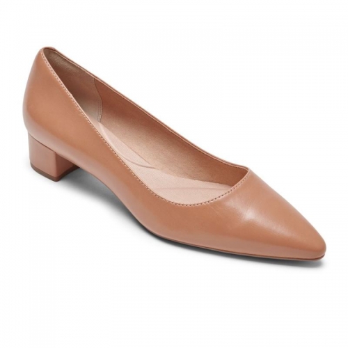 ROCKPORT TOTAL MOTION FEMININO GRACIE SALTO SIMPLES - NATURAL