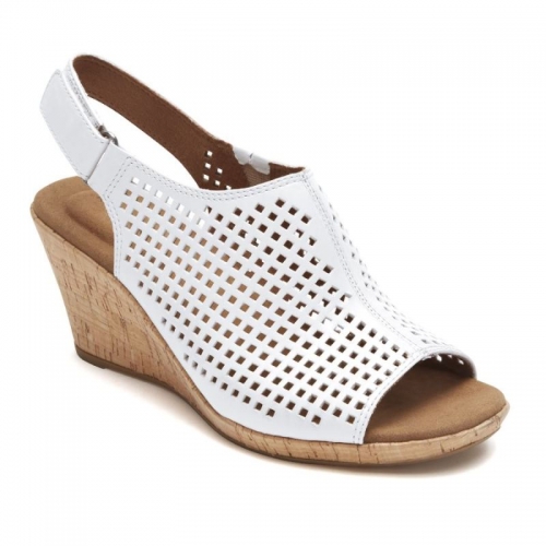 SANDÁLIA BRIAH PERF SLING FEMININA ROCKPORT - BRANCA