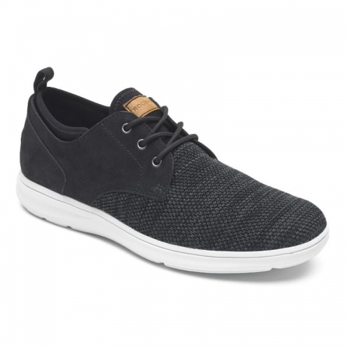 TÊNIS ROCKPORT MASCULINO ZADEN BICO LISA OXFORD PRETO NUBUCK/MACHINE