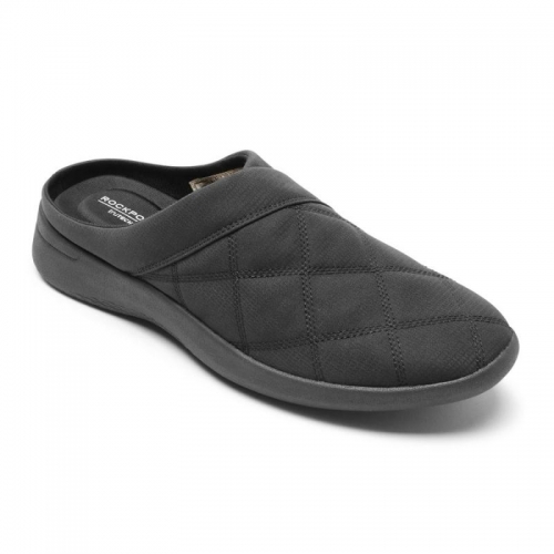MULE LAVÁVEL ROCKPORT FEMININO JAIME - PRETO ACOLCHOADO