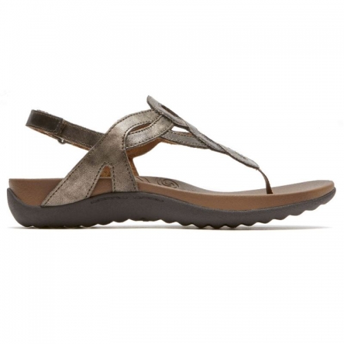 SANDÁLIA RAMONA FEMININA ROCKPORT - BRONZE