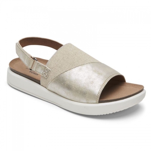 SANDÁLIA ROCKPORT KYRA SLINGBACK FEMININA - PLATINA