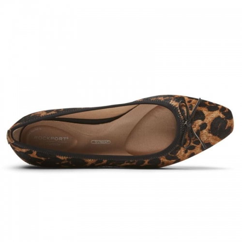 Tênis Total Motion Feminino RockportSapatilhas de balé Laylani com pelo de leopardo