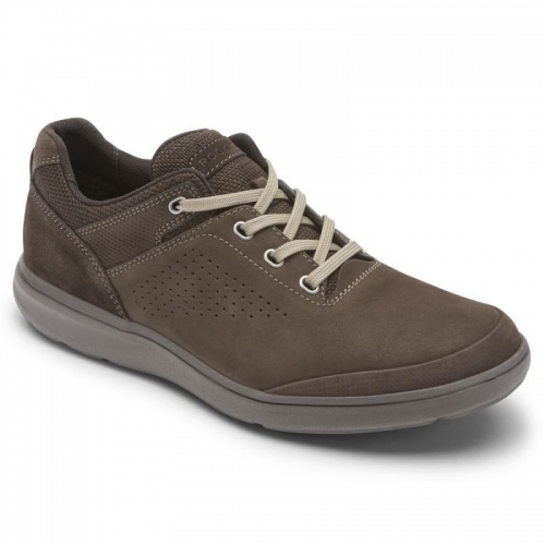 OXFORD MASCULINO ROCKPORT BECKWITH UBAL - CAMURÇA NUBUCK JAVA