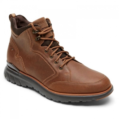 BOTA MASCULINA ROCKPORT TOTAL MOTION SPORT - IMPERMEÁVEL - BEGE