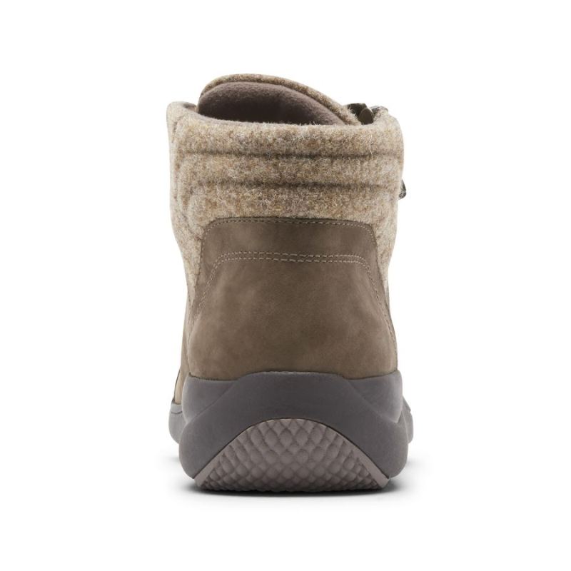 BOTA DE CANO BAIXO IMPERMEÁVEL REV STRIDARC FEMININA ROCKPORT - PEDRA