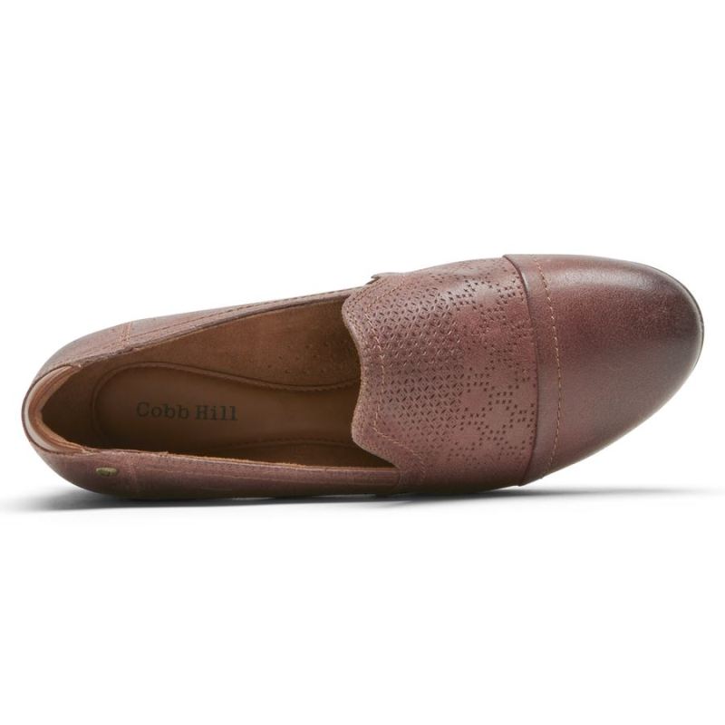 ROCKPORT COBB HILL CROSBIE SLIP-ON FEMININO - VERMELHO