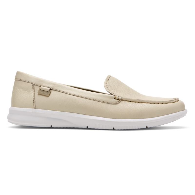 MOCASSINO LAVÁVEL AYVA Feminino ROCKPORT - BAUNILHA - COURO LAVÁVEL