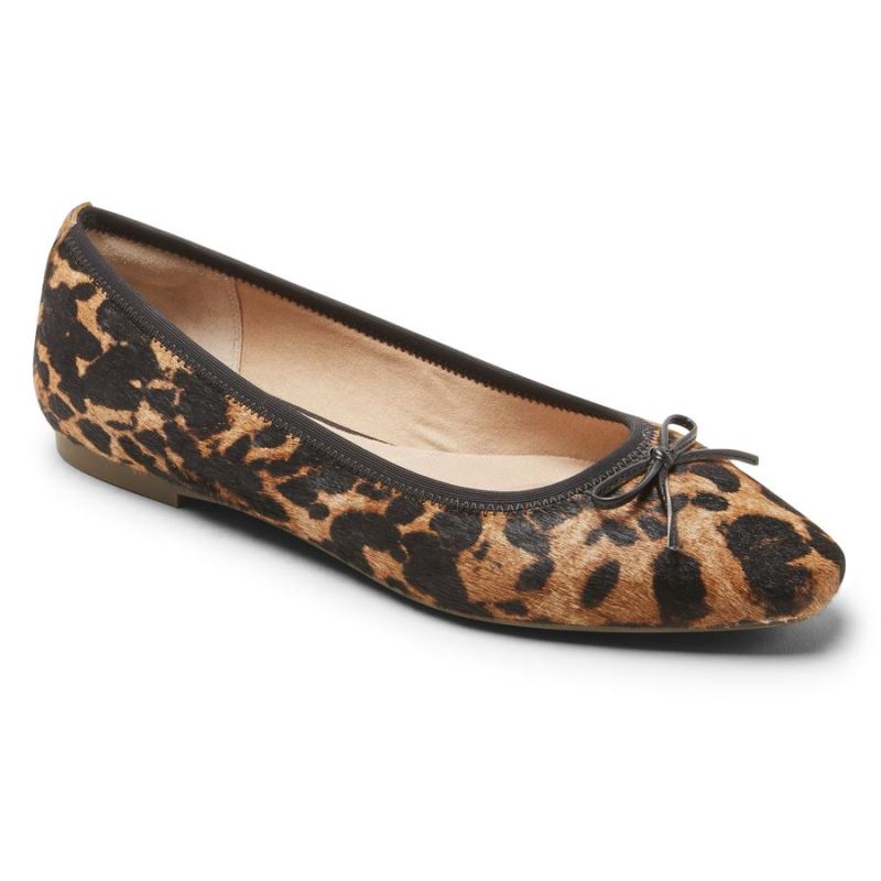 Tênis Total Motion Feminino RockportSapatilhas de balé Laylani com pelo de leopardo