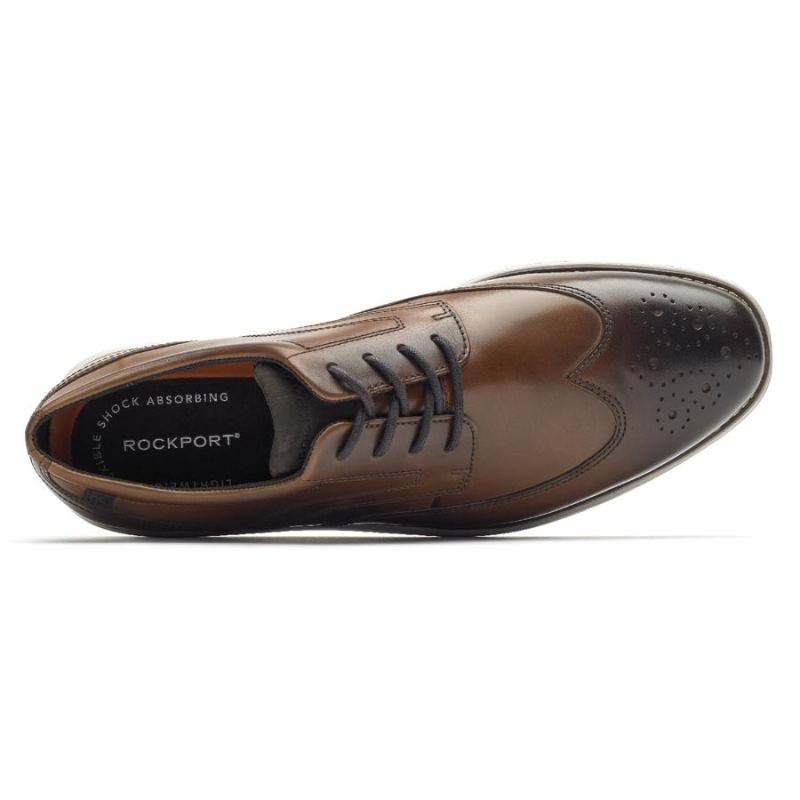 TÊNIS OXFORD MASCULINO ROCKPORT GARETT WINGTIP - CONHAQUE