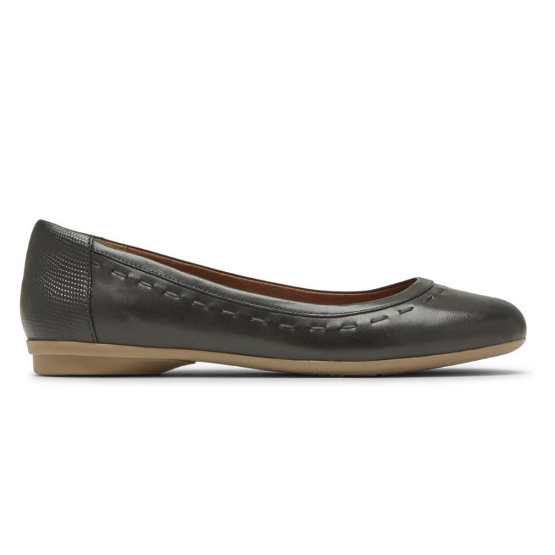 SAPATO ROCKPORT FEMININO COBB HILL MAIIKA BALLET - PRETO