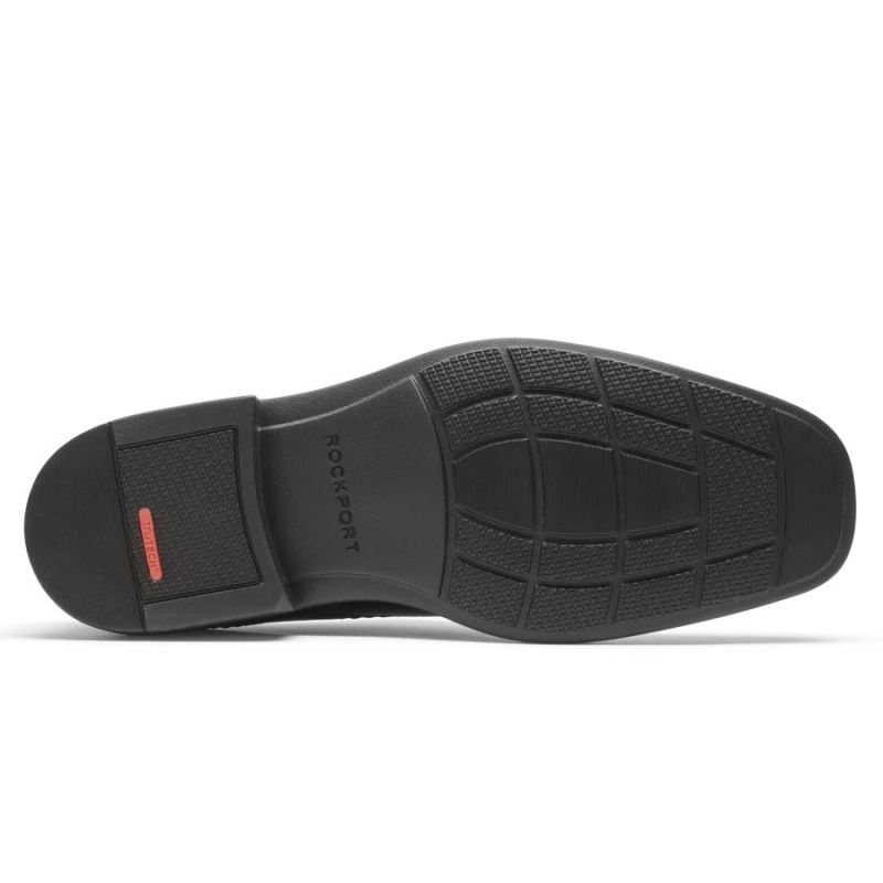 ROCKPORT MASCULINO GREYSON OXFORD COM BICO DE AVENTAL - PRETO