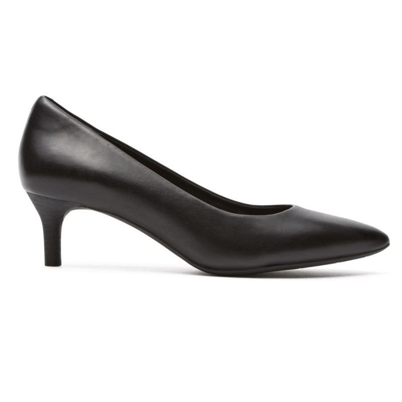 SALTO ROCKPORT TOTAL MOTION KALILA FEMININO - PRETO - BATENTE DE PELE