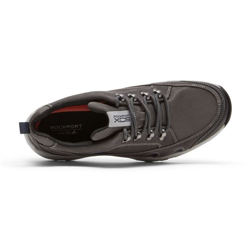 ROCKPORT XCS RIGGS TREKKER MASCULINO - CAMURÇA/MALHA CINZA AÇO
