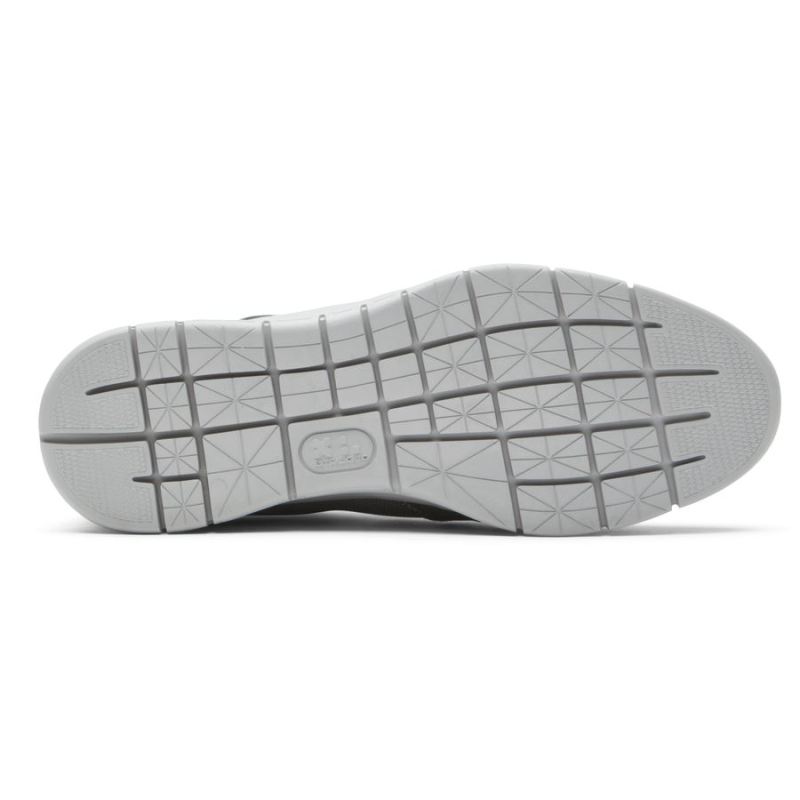 TÊNIS ROCKPORT MASCULINO PRIMETIME CASUAL MUDGUARD - CINZA MALHA/COURO