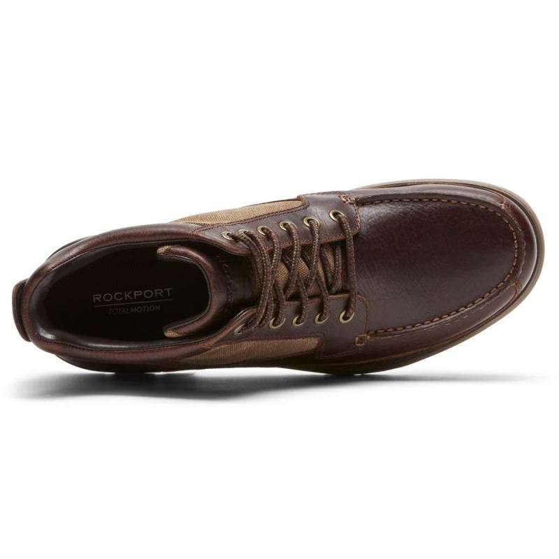 BOTA ROCKPORT MASCULINA TOTAL MOTION TREK KEOTABOTA IMPERMEÁVEL - BEGE