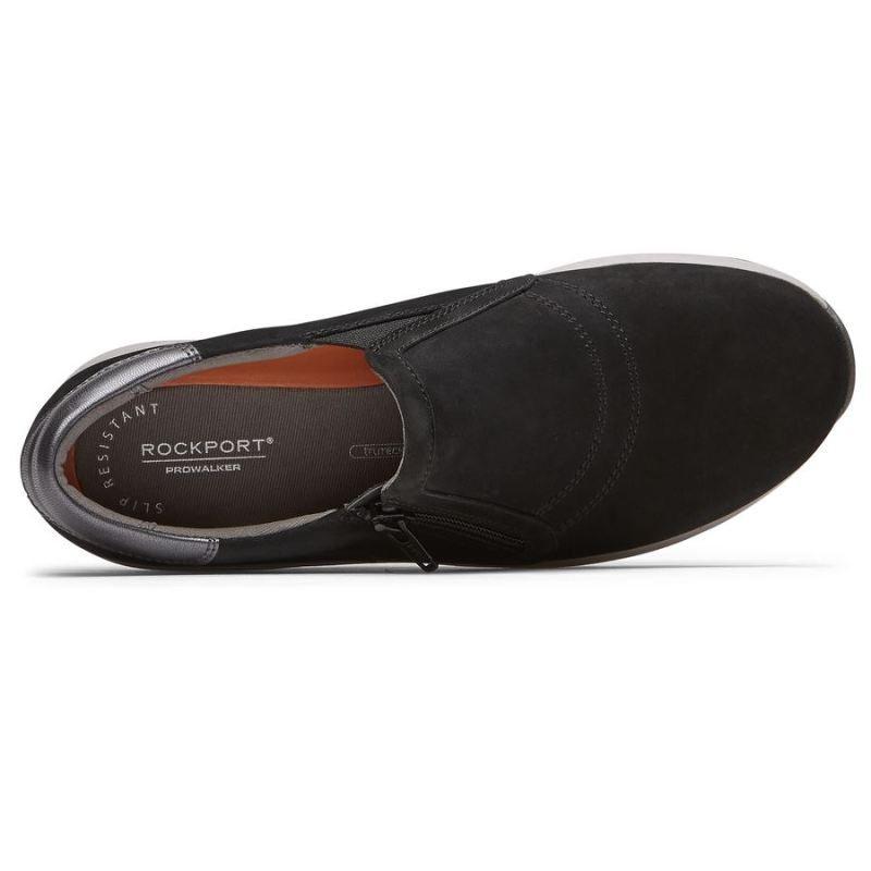 TÊNIS ROCKPORT TRUSTRIDE PROWALKER SLIP-ON FEMININO - PRETO