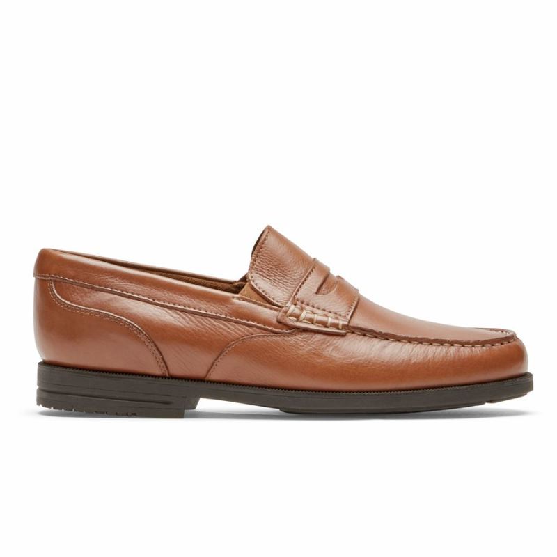 MOCASSINO MASCULINO ROCKPORT PRESTON PENNY - BRANCO TUMBLED