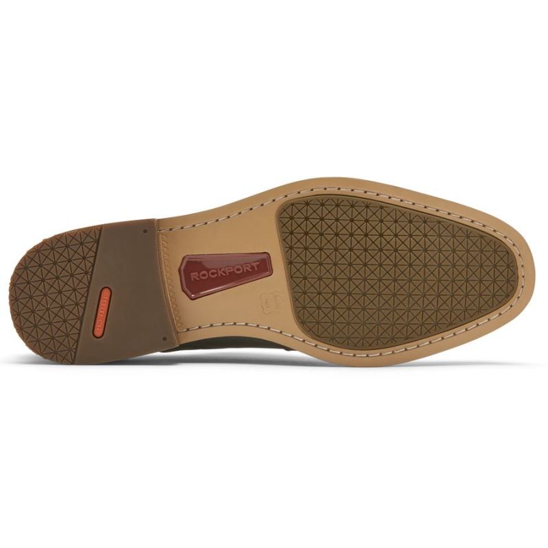 BOTA ROCKPORT MASCULINA TOTAL MOTION OFFICE COM BICO PLANO OXFORD - CINZA AÇO
