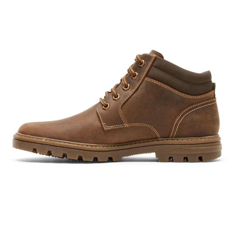 BOTA MASCULINA ROCKPORT WEATHER OR NOT - IMPERMEÁVEL - COURO/CAMURÇA NOVO BEGE