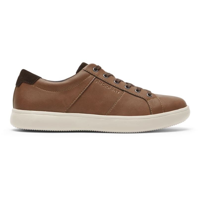 TÊNIS JARVIS MASCULINO ROCKPORT COM CADARÇO NA POEIRA - BEGE