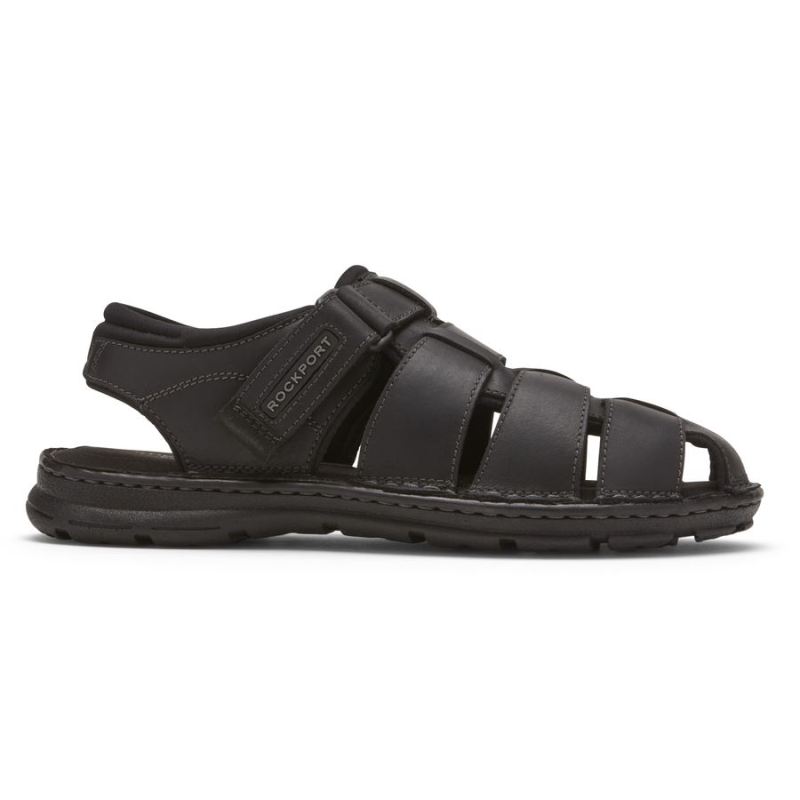 SANDÁLIA ROCKPORT DARWYN FISHERMAN SLINGBACK - COURO PRETO 2