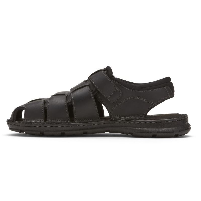 SANDÁLIA ROCKPORT DARWYN FISHERMAN SLINGBACK - COURO PRETO 2