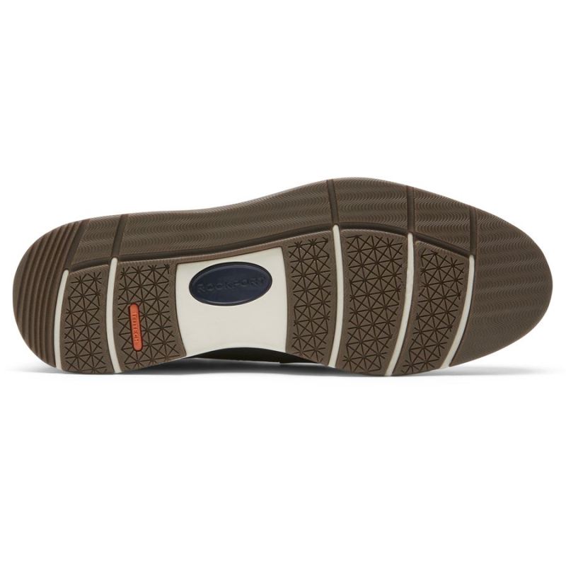 BOTA TOTAL MOTION CITY MASCULINA ROCKPORT - À PROVA D'ÁGUA - INKSPOTOXFORD COM BICO - NOVA VERSÃO SOCIAL AZUL