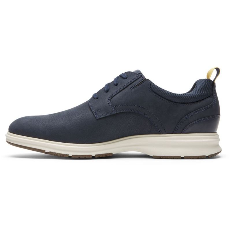BOTA TOTAL MOTION CITY MASCULINA ROCKPORT - À PROVA D'ÁGUA - INKSPOTOXFORD COM BICO - NOVA VERSÃO SOCIAL AZUL