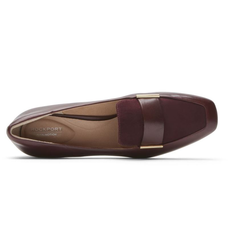 MOCASSINO TOTAL MOTION ESMA FEMININO ROCKPORT - COURO OXBLOOD