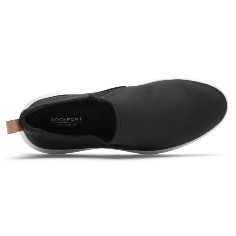 TÊNIS ROCKPORT TOTAL MOTION SPORT HIGH SLIP-ON FEMININO - LYCRA PRETA