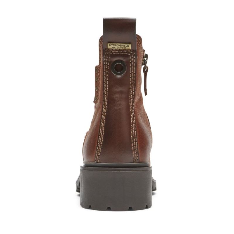 BOTA CHELSEA DE INVERNO COBB HILL FEMININA ROCKPORT - À PROVA D'ÁGUA - MARROM