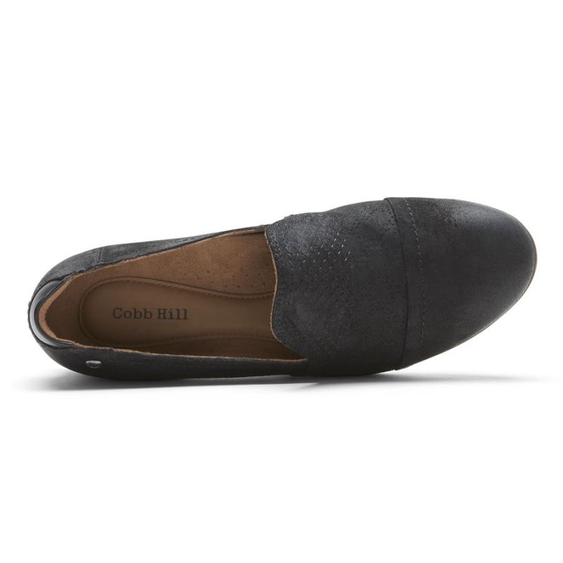 SLIP-ON COBB HILL CROSBIE FEMININO ROCKPORT - PRETO