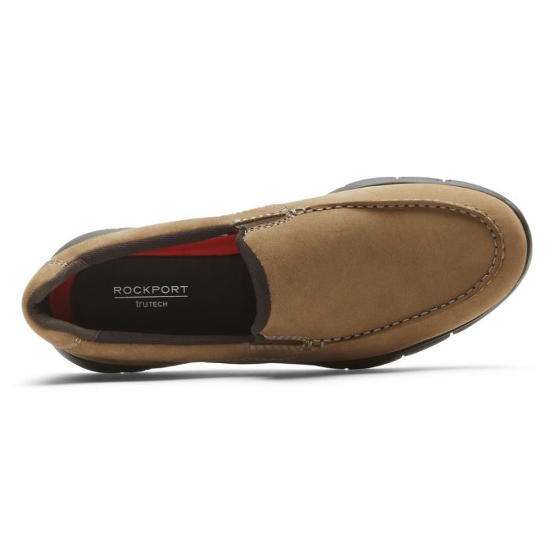 ROCKPORT MASCULINO PRIMETIME MOC SLIP-ON - NOVO VICUNA NBK