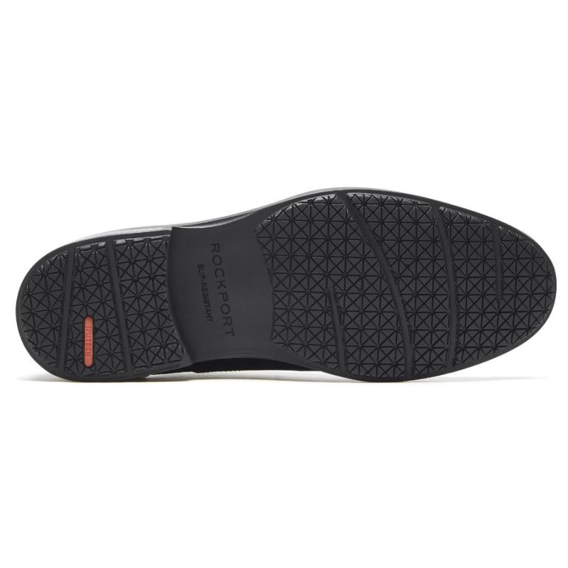 Sandália masculina Rockport Dustyn com bico lisoOXFORD-PRETO