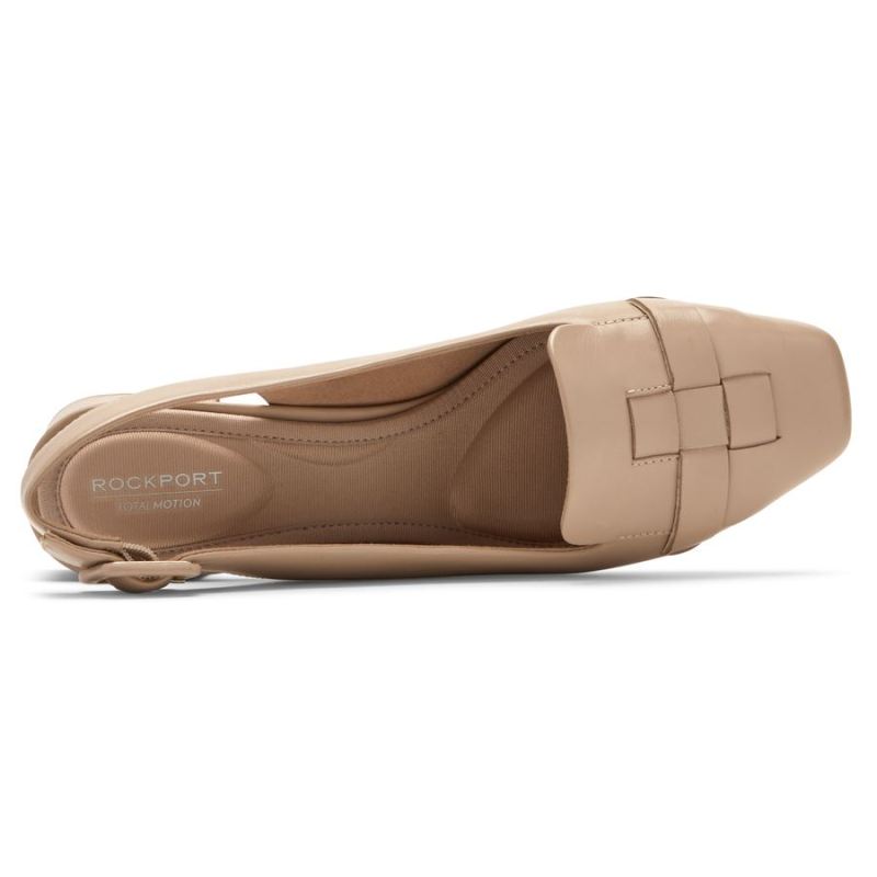 SALTO FEMININO ROCKPORT TOTAL MOTION ESMA WOVEN - BEGE NEUTRO