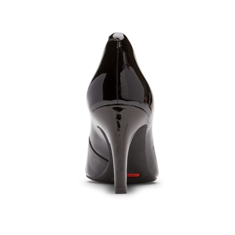 Tênis feminino Rockport Total Motion Arabella Heel - Preto Verniz