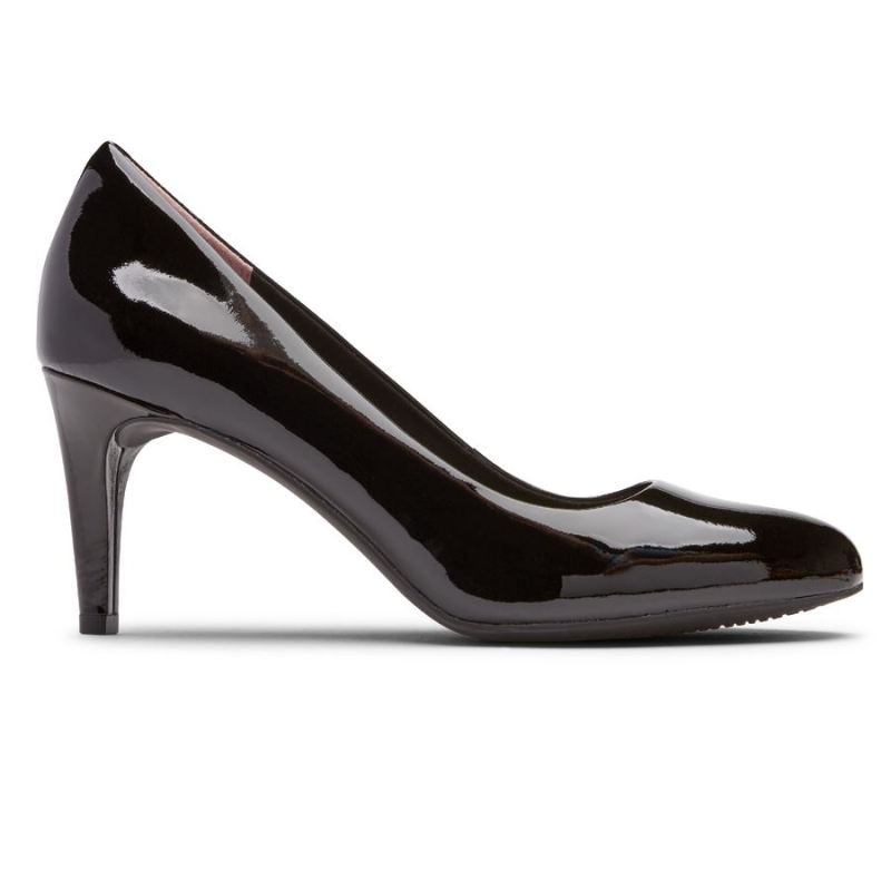 Tênis feminino Rockport Total Motion Arabella Heel - Preto Verniz