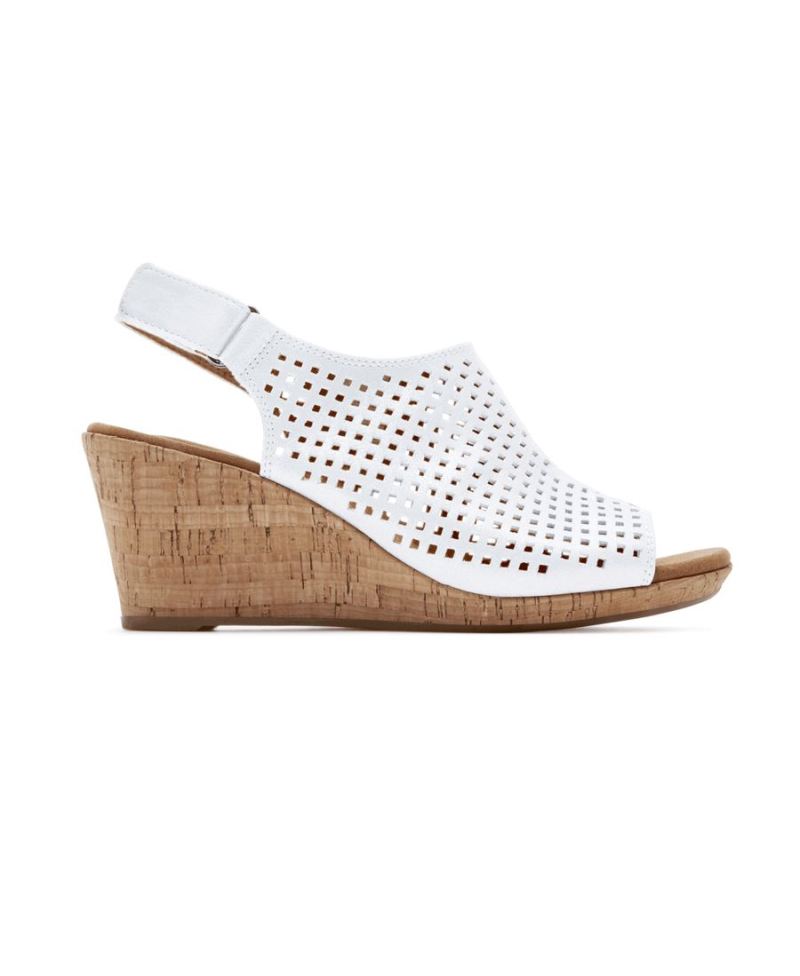 SANDÁLIA BRIAH PERF SLING FEMININA ROCKPORT - BRANCA