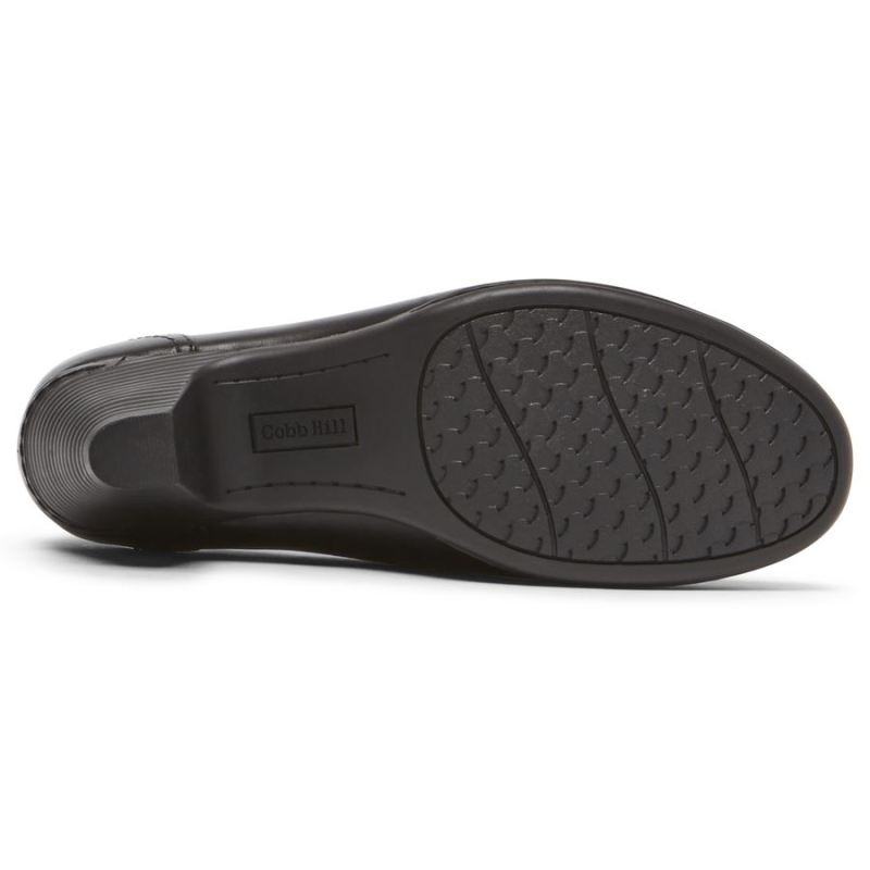 SALTO ADALINE COBB HILL Feminino ROCKPORT - COURO PRETO