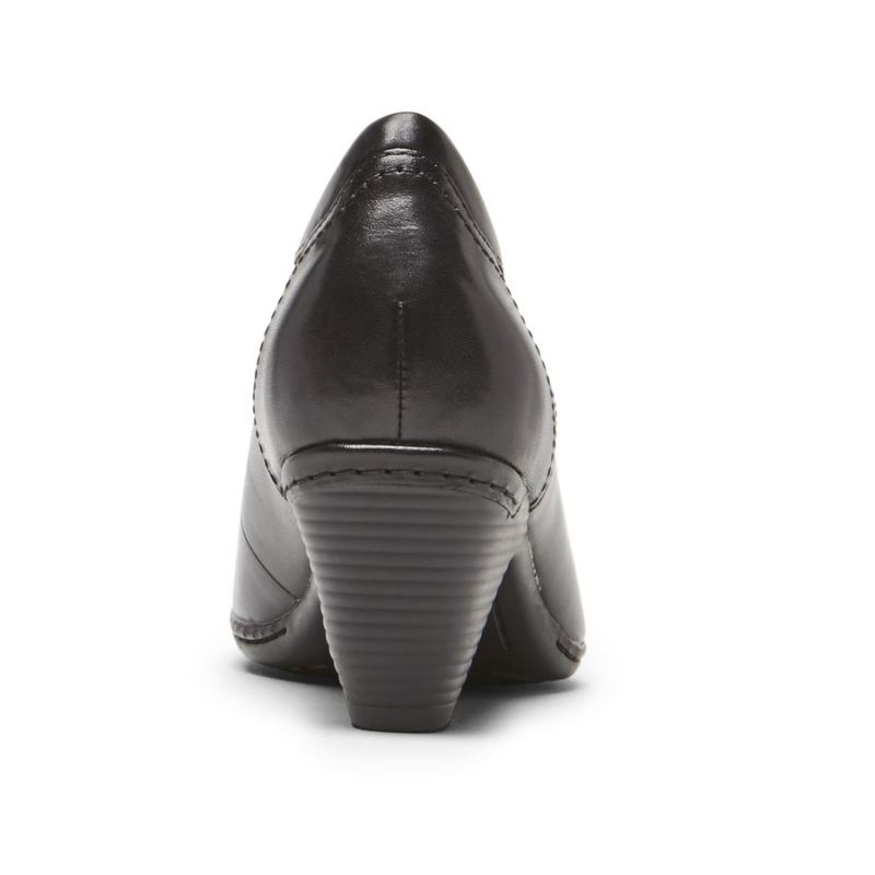 SALTO ADALINE COBB HILL Feminino ROCKPORT - COURO PRETO
