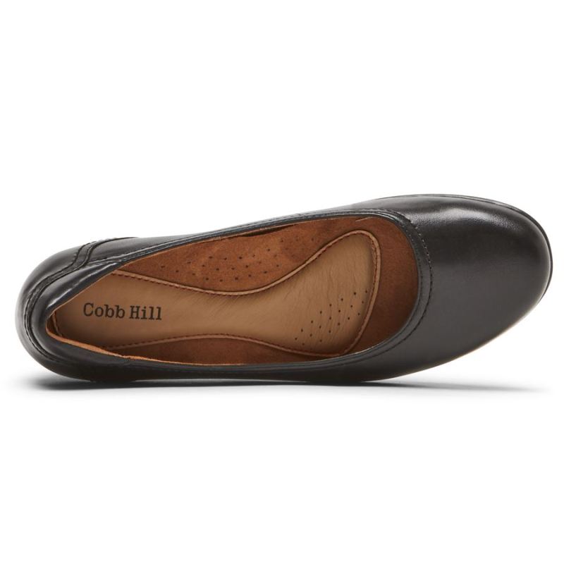 SALTO ADALINE COBB HILL Feminino ROCKPORT - COURO PRETO