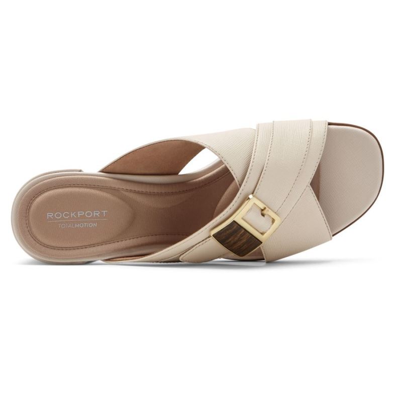 SAPATO ROCKPORT TOTAL MOTION FEMININO COM FIVELA ALAINA - BAUNILHA