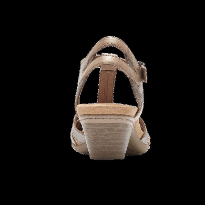 ROCKPORT COBB HILL AUBREY T-STRAP FEMININO - NOVO KHAKI MULTI