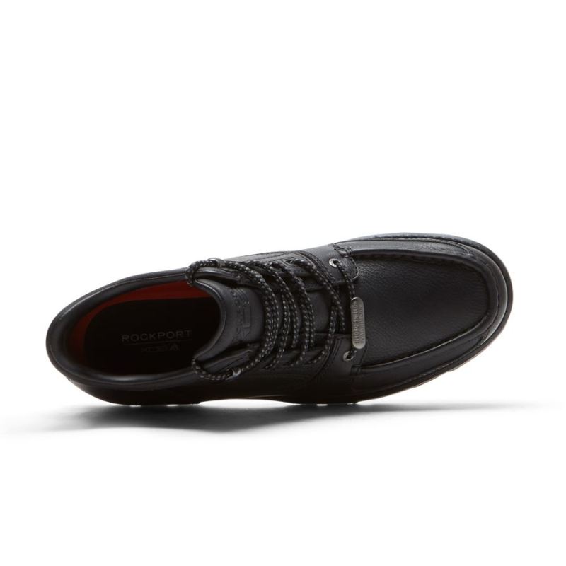 BOTA ROCKPORT XCS UMBWE II TRAIL MASCULINA - IMPERMEÁVEL - COURO PRETO