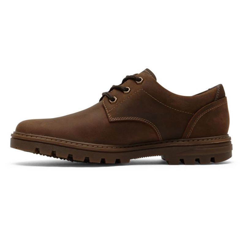 BOTA ROCKPORT MASCULINA WEATHER OR NOT OXFORD - IMPERMEÁVEL - COURO NOVO BEGE
