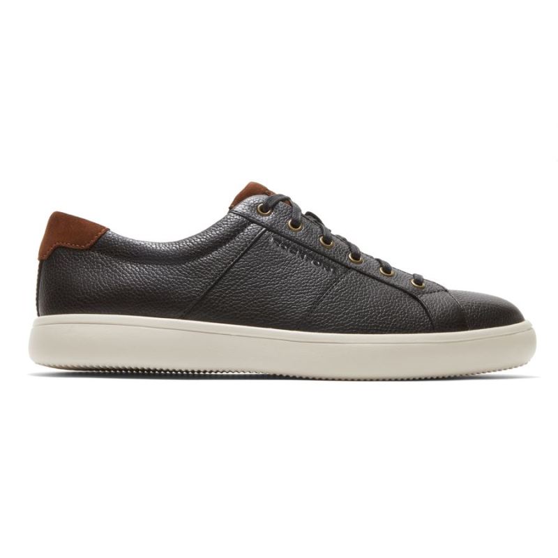 Tênis Masculino Rockport Jarvis com Cadarço na Ponta - Preto