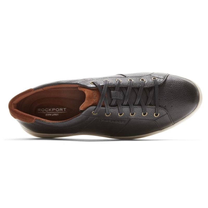 Tênis Masculino Rockport Jarvis com Cadarço na Ponta - Preto