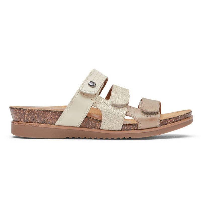 Sandália Slide Cobb Hill May Feminina Rockport - Pomba
