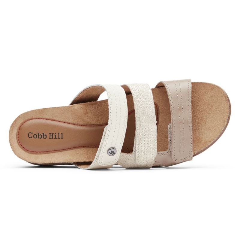 Sandália Slide Cobb Hill May Feminina Rockport - Pomba